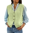 thumbnail image 1 of Gupgi Knit Tank Tops for Women Button Front V-Neck Basic Tops Casual Solid Color Sleeveless Sweater Vest, 1 of 6