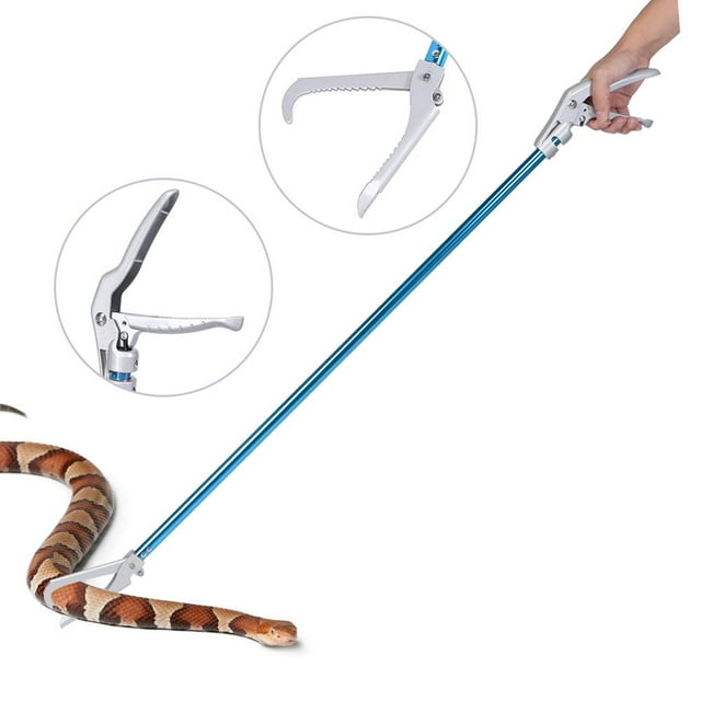 Ccdes Attrape-Serpents Pliable, Pince à Serpents, Pince à Serpents en Aluminium Robuste Pliable Outil Durable pour Reptiles