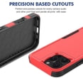 thumbnail image 4 of for iPhone 16 Pro Max Case,Heavy Duty Drop Protection Edge Raised Rugged Shockproof/Drop Proof/Dust Proof Military Protective Tough Durable Cell Phone Cover for Men Women for iPhone 16 Pro Max,Red, 4 of 5
