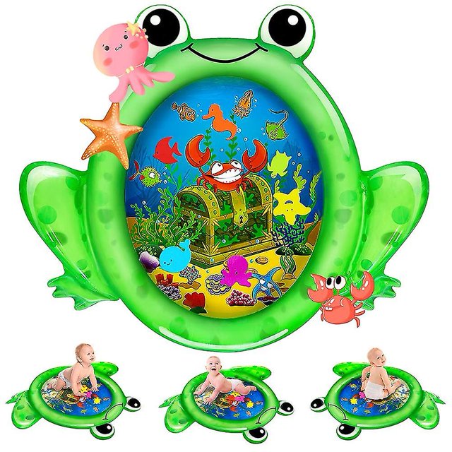 Colchoneta de agua Tummy Time, colchoneta inflable para juegos, juguetes sensoriales perfectos para bebé