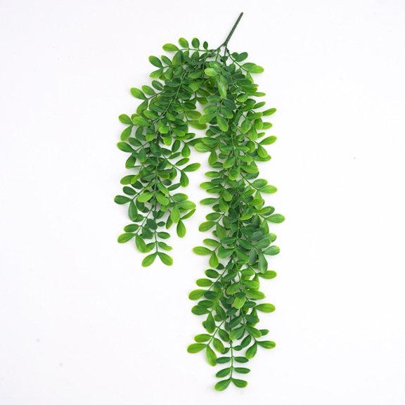 Gerich Artificial Hanging Greenery Plants Fake Ivy Vine Wall Basket Decor,Silk Fake Ivy Leaves Hanging for Outdoor Indoor,Light Green