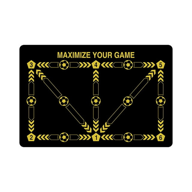 ERK 1Pcs Football Training Mat 90 X 60 Cm 3.5 Mm Diatomaceous Mud Non Slip Football Mat Training Mat For Control And Kicktrainer
