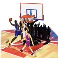 thumbnail image 1 of Tarjeta desplegable Greeting Art Basketball para cumpleaños o aniversario, 1 of 7