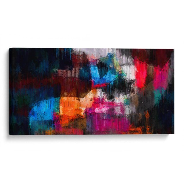 Cuadro decorativo - Abstracto I, Raúl Bermudez 60x30 Canvas Lab Abstracto, Colorido,