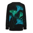 thumbnail image 5 of Blusa de manga larga con estampado de costuras y cuello redondo para mujer Fridja  hkj1862, 5 of 5