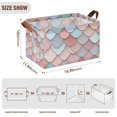thumbnail image 7 of Yayeee Foldable Storage Basket for Shelves with Handles Set of 2 Waterproof Cloth Bins, Art Pattern, 7 of 7