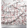 thumbnail image 2 of Soimoi Modal Satin Fabric Leaves & Berries Panel Decor Fabric Printed Yard 42 Inch Wide, 2 of 3