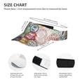 thumbnail image 3 of Pofeuu Travel Stamp Print Sunscreen Visor Cap Adjustable Sport Empty Top Baseball Sun Cap for Men Women Sports Outdoor Headwear, 3 of 7