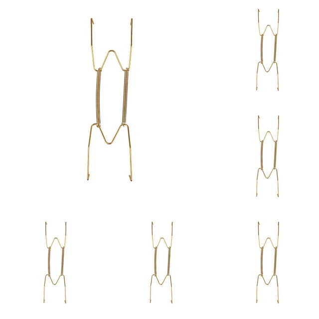 Dish Display Plate Hangers Stainless Decorative Wire Plate Hanger Holders Spring Hook Holder Hanging Wire For Decorative Plates And Art