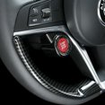 thumbnail image 2 of Suitable for Alfa Romeo Giulia Stelvio 2017 18 carbon fiber start stop engine button decoration-, 2 of 4