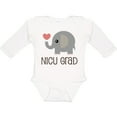 thumbnail image 3 of Inktastic Nicu Graduate Baby Elephant Boys or Girls Long Sleeve Baby Bodysuit, 3 of 5