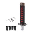 thumbnail image 1 of Kit de perilla de cambio de marchas Unique Bargains, 20 cm con 4 adaptadores para vehículos automáticos y manuales, tono de hierro plateado y rojo, 1 of 7