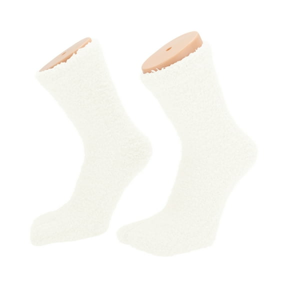 Unique Bargains 1 Pair Two-toed Socks Comfortable Warmth Socks for Women White
