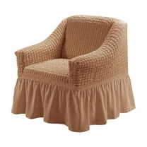 Luoshdecor Stretch Armchair Slipcover Easy Fitted Sofa Couch Cover with Skirt,Farmhouse Washable High Elastic Furniture Protector