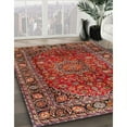 thumbnail image 3 of Ahgly Company Machine Washable Indoor Square Traditional Tomato Red Area Rugs, 7' Square, 3 of 7