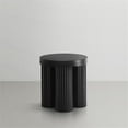 thumbnail image 2 of Pemberly Row Contemporary Contemporary Metal End Table in Matte Black, 2 of 7