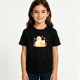 thumbnail image 2 of Girls Graphic Tees Duck Duckling Kids T Shirt Cute Animal Sweet 100% Cotton Short Sleeve Soft Tops 4-13Y, 2 of 5