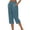 *Blue, variant on VBVC No Boundarie Women's Cotton-Linen Capri Pants,Summer Drawstring Bottoms For Women,Ladies Lightweight Sweatpants with Pockets,Black,S-3XL