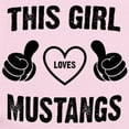 thumbnail image 2 of CafePress - THIS GIRL LOVES MUSTANGS Body Suit - Baby Light Bodysuit, Size Newborn - 24 Months, 2 of 4
