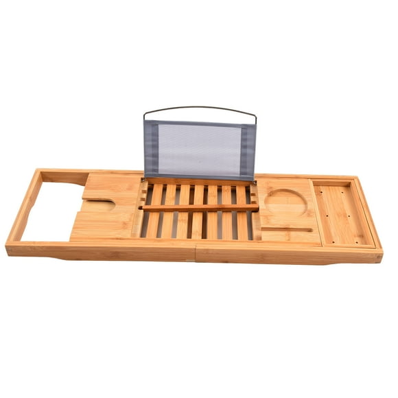 Durable Bath Tray,69.5x22.5cm Bathtub Tray Bamboo Bathroom Accessories Bath Tray Achieve More