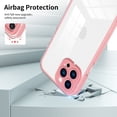 thumbnail image 6 of SaniMore for iPhone 13 Pro Case Slim Transparent [Not Yellowing Technology], Rugged PC & TPU Bumpers Built-in Detachable Lens Protector Shockproof Protective Cover, Pink, 6 of 8