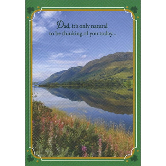 Designer Greetings Mountain and Stream St. Patrick's Day Card for Dad
