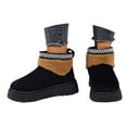 thumbnail image 4 of Mostsola Platform Snow Boots for Women Round Toe Ankle Boots Winter Warm Cozy Fuzzy Slippers, 4 of 9