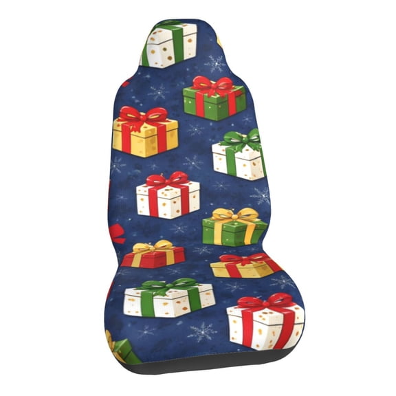Christmas Gift Boxes Car Seat Covers Stretch Car Seat Protectors Universal Fit