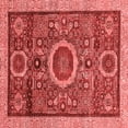 thumbnail image 1 of Ahgly Company Indoor Square Abstract Red Modern Area Rugs, 6' Square, 1 of 4