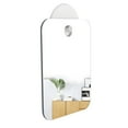 thumbnail image 5 of TWSOUL Deluxe Shave Well Fog-Free Shower Mirror,Fogless Shatterproof Shaving Mirror,Shower Wall Hanging Mirror 6.69"X5.12", 5 of 10