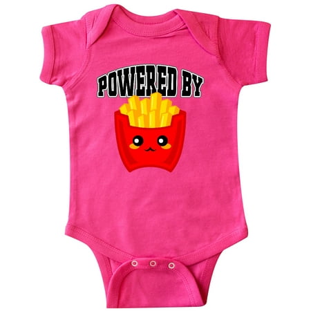 

Inktastic French Fries Powered By Fries Gift Baby Boy or Baby Girl Bodysuit