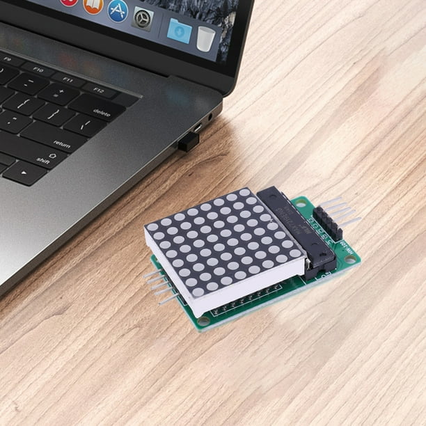 Módulo De Matriz Led De Punto Módulo de matriz LED de puntos MAX7219, entrada de salida, cátodo común, Kit de bricolaje de matriz de puntos 8x8