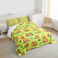 thumbnail image 3 of Castle Fairy Kids Children Cartoon Capybara Full Size Comforter Sets 3-Piece,Green Brown Bedding Comforter Set,Kawaii Animal Lightweight Bedding Sets,Luxury Bedroom Decor,Reversible, 3 of 8