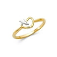 thumbnail image 1 of FB Jewels 14K Yellow Gold Cubic Zirconia CZ Fashion Anniversary Ring Size 7, 1 of 1