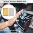 thumbnail image 2 of Conjunto de Filtros de Aire de Cabina del Motor Unique Bargains Kit de Filtro de Aire Limpiador Elemento No.1780137020 para Toyota Prius 1.8L L4 Eléctrico/Gas 12-15 para Motor AC 1 Set, 2 of 8