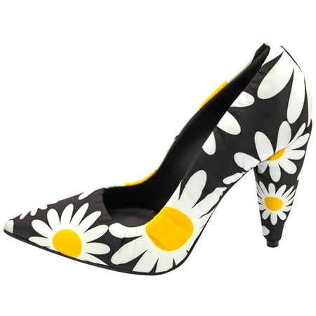 Moncler Ladies Floral Daisy Pointed-toe Pumps, Brand Size 37