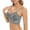 Gray, variant on Naughtyhood Woman's Wirefree Bra Fashion Longline Floral Lace Beauty Back Solid Strap Wrap Hollow Out Bra Breathable Underwear