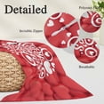 thumbnail image 2 of Happ Valentine's Day Pillow Covers, Linen Long Throw Pillow Case, Red Love Hearts Romantic Holiday Pillow Protector Decorative Cushion Cover for Living Room/Bedroom 24" x 36", 2 of 8