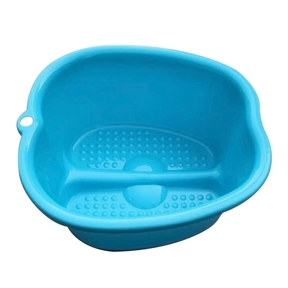 Plastic Foot Bath Large Foot Tub Household Thicken Footbath for Home Use (Blue)
