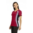 thumbnail image 1 of White Cross Allure Womens 715 Contrast Knit Side Panel Scrub Top, 1 of 1