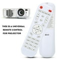 thumbnail image 3 of Projector Remote Control, White Projector Remote,Universal Replacement Controller,Powered by 2 AAA Batteries (Not Included), 3 of 9