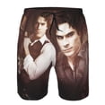 thumbnail image 4 of Ian Somerhalder Vampire Diaries Men's Beach Shorts Swim Trunks Casual Quick Dry Board Shorts Swimwear with Mesh Lined and Pockets, 4 of 8