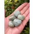 thumbnail image 4 of Aquamarine Tumbled Stones, Polished Natural Aquamarine Gemstone, Aquamarine Healing Crystals (Aquamarine, 0.25 Pound), 4 of 9
