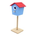 thumbnail image 4 of Casa de muñecas a escala 1:12, casa de pájaros, accesorio de jardín de hadas, mini nido, casa de muñecas decorativa Rojo Azul, 4 of 9