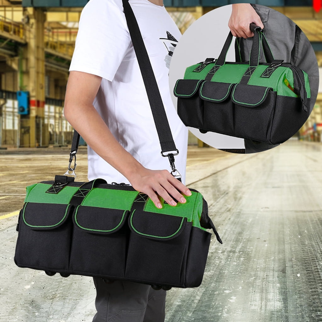 MOMOJIA 13/17/19inch Oxford Cloth Tool Bag Maintenance Storage Bag for Easy Organization Transport Tool Workshops Homes Electrician