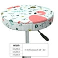 thumbnail image 4 of Kll Cute Flamingo Round Bar Chair Cushion Cover 13 Inch,Bar Stool Protector With Elastic, Soft Washable, 4 of 7