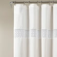 thumbnail image 3 of Lush Decor Dana Lace Cotton Blend Shower Curtain, 72x72, Neutral, Single, 3 of 7