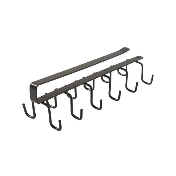 Estante de almacenamiento de gabinete de hierro forjado para cocina, multifunción, con ganchos para colgar en la pared, para armario, cocina, sin costuras, sin clavos