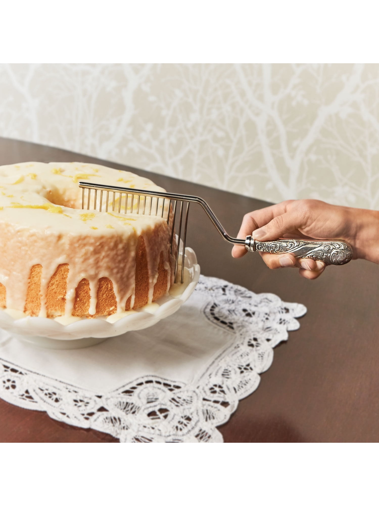 Victorian Trading Vintage Cake Comb Victorian Style Angel Food Cake Cutter Breaker Walmart Com