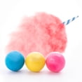 thumbnail image 2 of Cotton Candy Gums - 3 LB Resealable Stand Up Candy Bag (approx. 180 pieces) - 1 Inch Gums for Vending Machines - Bulk Filler Candy - Artificially Flavored Gum, 2 of 3